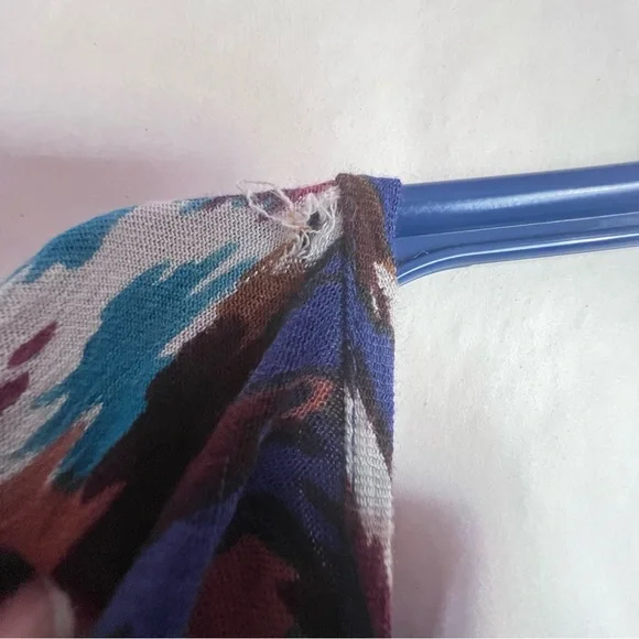 Free People One Monarch Multi Mini Dress SZ S Boho Hipster Vacay Flowy Flouncy - Picture 5 of 13